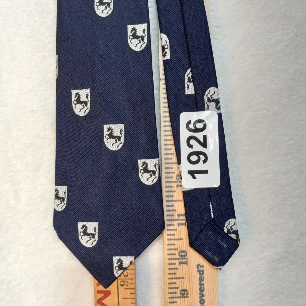 Horse Racing Equestrian Derby Prancing Necktie Silk Blue Vani-Ties Louisville KY